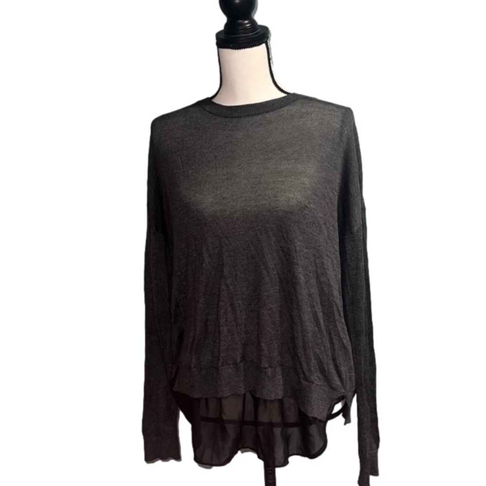 *Black tape- grey and black long sleeve shirt